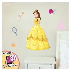 Disney Princess "Belle" From Beauty and the Beast Augmented Reality Wall Decal - Picture 1 of 12