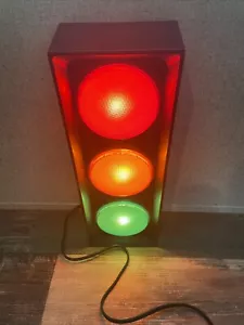Mesa Colgante Traffic Stop Lite 16" Rojo Verde Amarillo Señal Luz Decoración FUNCIONA - Imagen 1 de 9