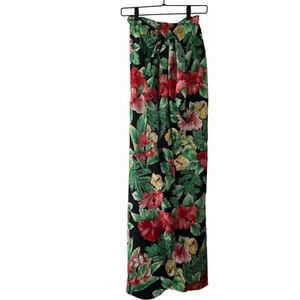 Vintage Blue Hawaii Sportswear Pareau Dress/skirt One Size Floral - Picture 1 of 9