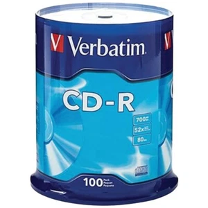 Verbatim 94554 700MB 80-Minute 52x CD-Rs (100-ct Spindle) - Picture 1 of 1