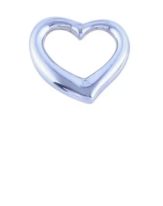 Colgante de corazón, collar de corazón, collar de plata de ley, cadena de caja colgante pequeña - Imagen 1 de 10