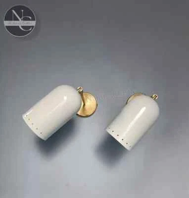 2 Pares de Apliques de Pared Mid Century 1950 Italiano Stilnovo Aplique Iluminación Foto 1 de 4