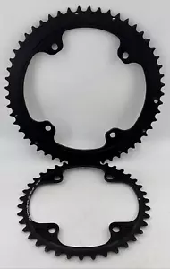 Campagnolo Super Record 12-fach 4-Arm 53/39 Zähne Kettenblatt Set - Bild 1 von 9