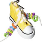 3.14*1.49*1.57 Inch Bird Chewing Toys Mini Colored Canvas Sports Shoes