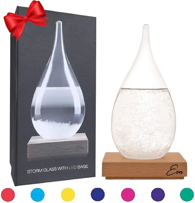 Storm Glass Weather Predictor - Botella Barómetro con Impresionante y Colorido LED Wo Foto 1 de 4