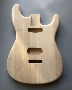 Unfinished Guitar Body Paulownia Wood for diy SH pickups Style Light body Sanded - Picture 1 of 5