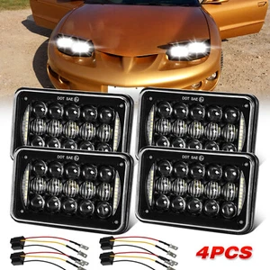4x6" Halo LED Headlights Sealed Beam For Trans AM 1998-2002 / C10 Pickup 1981-86 - Foto 1 di 13