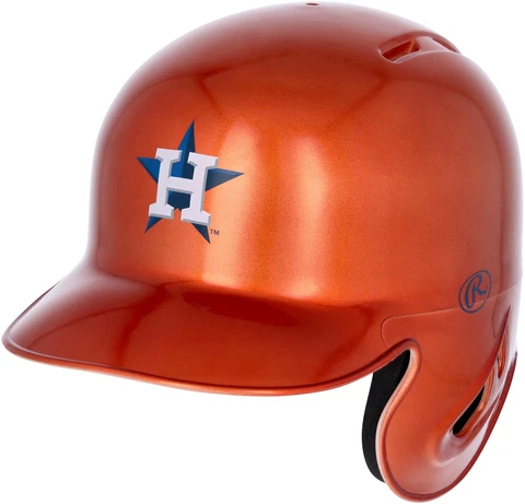 Astros Rawlings Alternative Chrome Mini Batting Helmet Exclusive Cover