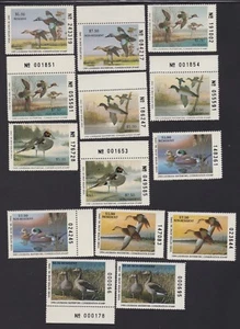 US LA1-LA14 Louisiana State Duck Stamp Mint OG NH SCV $157 - Picture 1 of 2