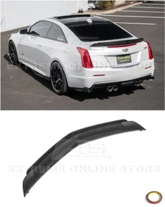 Para Cadillac ATS-V cupé 16-19 | Alerón trasero de mimbre de fibra de carbono - Imagen 1 de 24