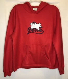 Coca Cola Size XL Red Polar Bear Graphic Long Sleeve Knit Women’s Sweatshirt - Picture 1 of 12
