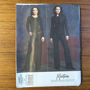 NEW VOGUE PARIS ORIGINAL #V2921 MONTANA LADIES JACKET-PANTS PATTERN 14-20 FF - Picture 1 of 2