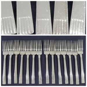 ONEIDA Set di 14 FORCHETTE DA PRANZO vintage SKYLINE placcate argento - Foto 1 di 4