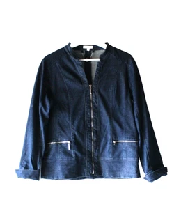 Women's WLANE Blue Denim Jacket Size 12 - HS/09 - Picture 1 of 4