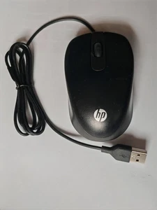 HP USB Travel Maus Schwarz (G1K28AA) - optisch kabelgebunden - Bild 1 von 2