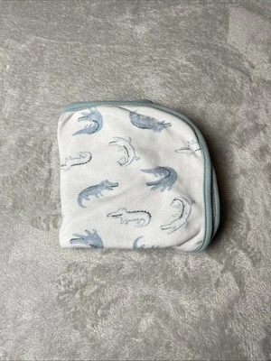 Carters Just One You Alligator Manta Bebé Cocodrilo Terry Algodón Toalla Envoltura Foto 1 de 4