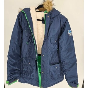 Lands End Kids Expedition waterproof jacket in Blue size XL - Picture 1 of 5