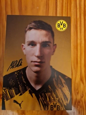 BVB  AUTOGRAMMKARTE NICO SCHLOTTERBECK AKTUELLE SAISON 25/26  DRUCKSIGNIERT - Bild 1 von 2