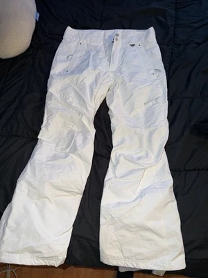 Pantalones de nieve Columbia Omni-Tech (M para mujer, blanco) Foto 1 de 2