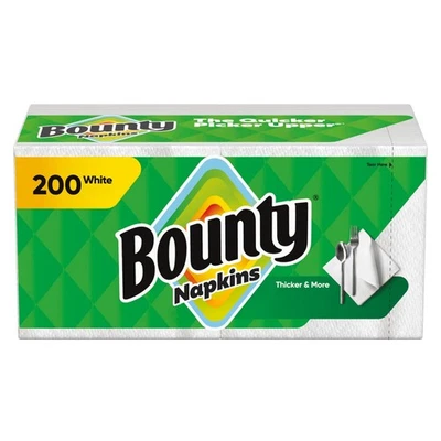 Bounty Paper Napkins, White, 200 Count, Packaging may vary - Image 1 of 4