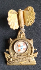 Rotterdam Lloyd Badge With Securing Clasp Rare Old Shipping Souvenir - Picture 1 of 5
