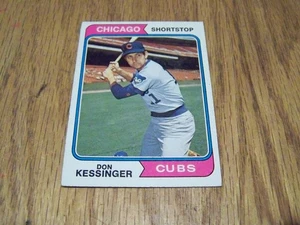 DON KESSINGER   1974 TOPPS  BASEBALL CARD # 38 - Picture 1 of 1