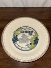 Royal China Blueberry Pie Recipe Plate Country Harvest Deep Dish Vintage 1983 US