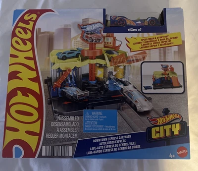 Hot Wheels City Downtown Express Car Wash Playset - Image 1 of 4