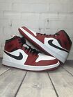 Nike Air Jordan 1 Mid Chicago Bred Red Black  White Shoes 554724-173 Size 13 NEW