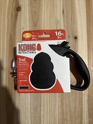 KONG Trail Retractable 16ft Tape Dog Lead - Small - Up To 45 Lbs.  - NEW - Image 1 of 2