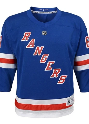 NHL Youth Size L/XL New York Rangers Rick Nash Home Replica Jersey Blue Cover