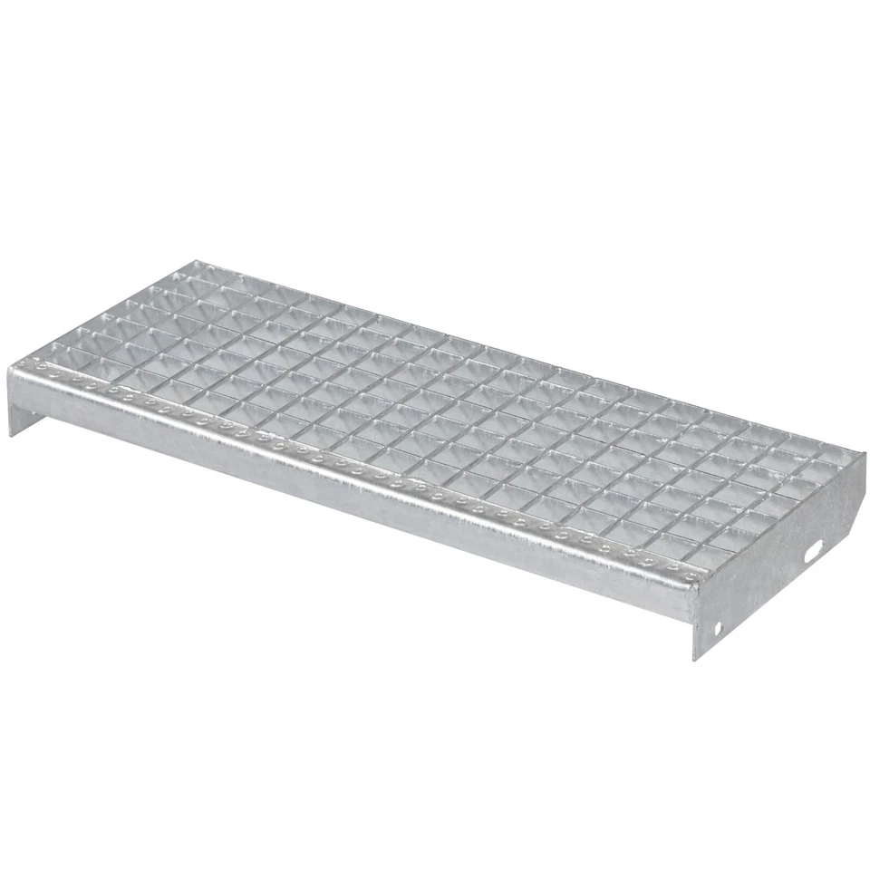 Metallstufe 600/700/800/900/1000/1200x270 verzinkt Gitterroststufen Treppenstufe - Bild 1 von 4
