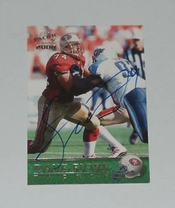 DAVE FIORE SIGNED AUTO'D 2000 PACIFIC CARD #337 SAN FRANCISCO 49ERS JETS HOFSTRA - Picture 1 of 2