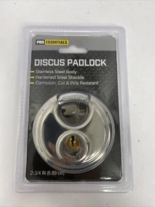 PRO ESSENTIALS Discus Padlock 2-3/4 Inches - Picture 1 of 2