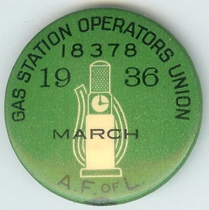 TOP! 1936 GASPUMPE Tankstellenbetreiber Union Pin ~ AF von L  - Bild 1 von 2