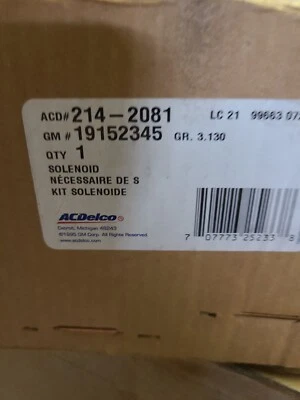 Camiones GMC GM 15086429 1999-2007 SILVERADO SIERRA EVAP SOLENOIDE DE VENTILACIÓN ORIGINALES Foto 1 de 4