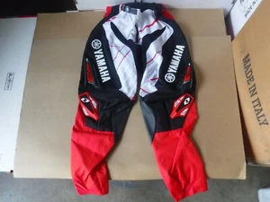 NEW ONE INDUSTRIES CARBON Yamaha ATV MX BMX RACING PANTS PANT size 34 red - Picture 1 of 2
