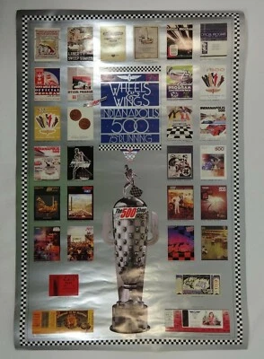 1991 Indianapolis 500 75TH Running Event Collector Poster Indy 500 IndyCar  - Image 1 of 4