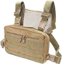 Abcgoodefg Tactical Chest Rig Molle Radio Chest Harness Holder Holster Vest Fron