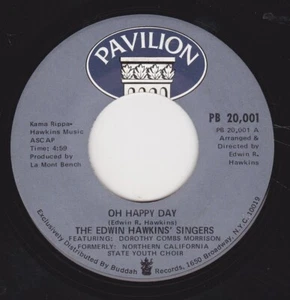 THE EDWIN HAWKINS SINGERS-"OH HAPPY DAY"/"JESUS LOVER OF MY SOUL" PAVILLION (VG+ - Picture 1 of 2