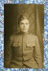 WWI HANDSOME AFRICAN AMERICAN SOLDIER DOUGHBOY REAL PHOTO POSTCARD