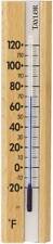 NEW TAYLOR 5141 COMFORTMETER WOOD BASE INDOOR WALL MOUNT THERMOMETER 6284665