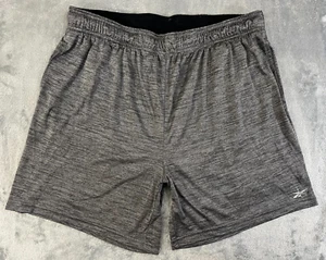 Reebok Running Shorts Men XXL Gray Reflective Athletic Logo Pockets - Picture 1 of 10