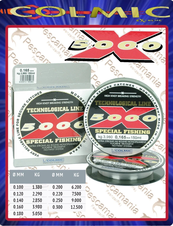 Monofilo Giapponese Colmic X-5000 mt.600 fluorine - Imagen 1 de 1