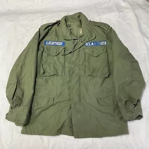 Vintage M-65 Field Jacket Coat Cold Weather OG-107 70s Air Force Military Green - Picture 1 of 21