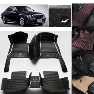 Auto-Fußmatten Für Mercedes-Benz E-Klasse 1993-2025 Automatten Matten Luxus - Picture 1 of 34