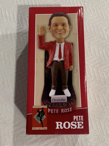 Pete Rose (Suit & Tie) Cincinnati Reds Hall Of Fame 2016 Bobblehead Cover