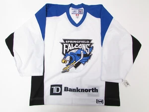 SPRINGFIELD FALCONS AUTHENTIC AHL WHITE PRO REEBOK 6100 HOCKEY JERSEY SIZE 54 - Picture 1 of 2