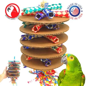 Bonka Bird Toys 2307 Big Trap Sandwich Jaula Juguete Conure Masticar Loro Amazon Mascota - Imagen 1 de 7