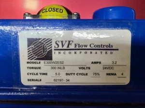 SVF Flow Controls E300W2ES2 Actuator 24VDC Used Great Sahpe use only few times - Picture 1 of 6